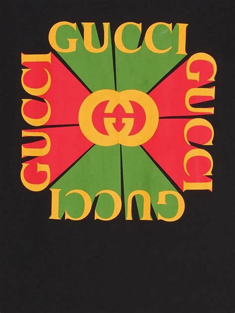 g vintage logo tee gucci|old Gucci emblem.